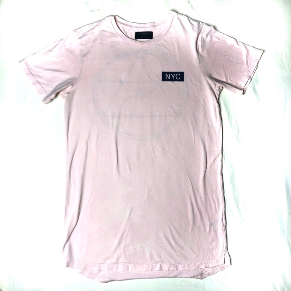 Men’s shirt “New York City” pink design ✅